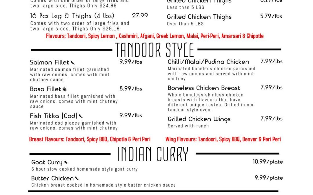 Cooked Products, Spice Meat Shop, Surrey, Delta, BC Spice Meat Shop