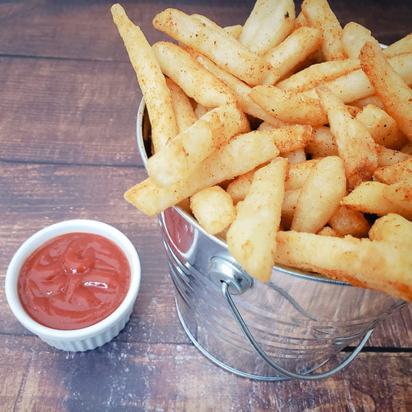 Regular French Fries with ketchup, Spice Meat Shop, Surrey, Delta, BC