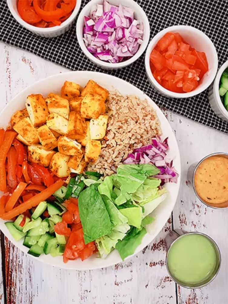 Spicy Lemon Paneer Bowl